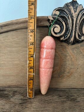 Alabaster Marble Onyx Stone Vegetable Hand Carved Carrot